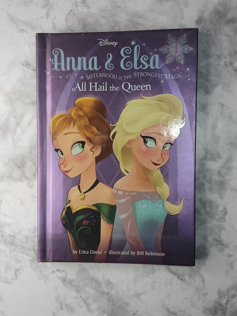 Disney Anna & Elsa All Hail the Queen Hardcover Book | Kids Frozen Storybook 📚